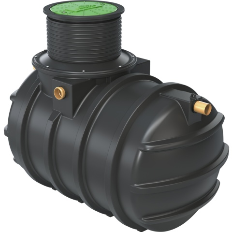 Biologiczna oczyszczalnia ścieków Klargester BioAir® 2, 6 RLM z zewnętrzną skrzynką.